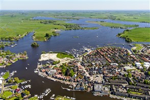 Luchtfoto van Grouw, Fryslân